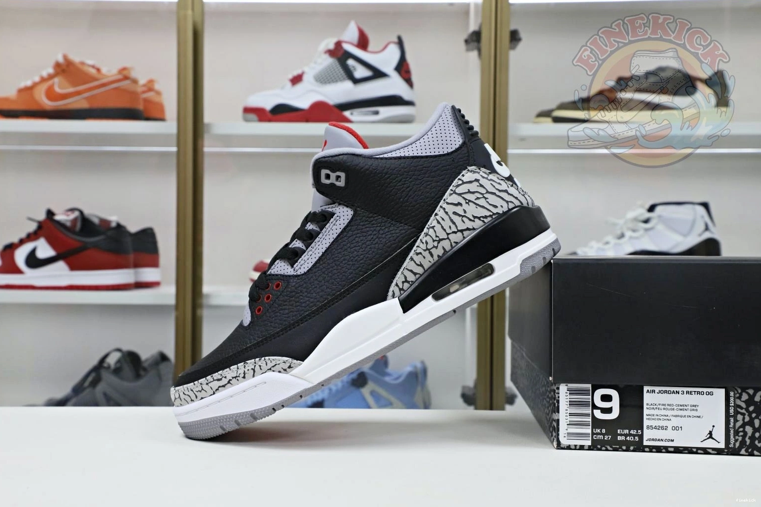 Jordan retro blackcement Air 3  Jordan 2018（854262-001） 0316